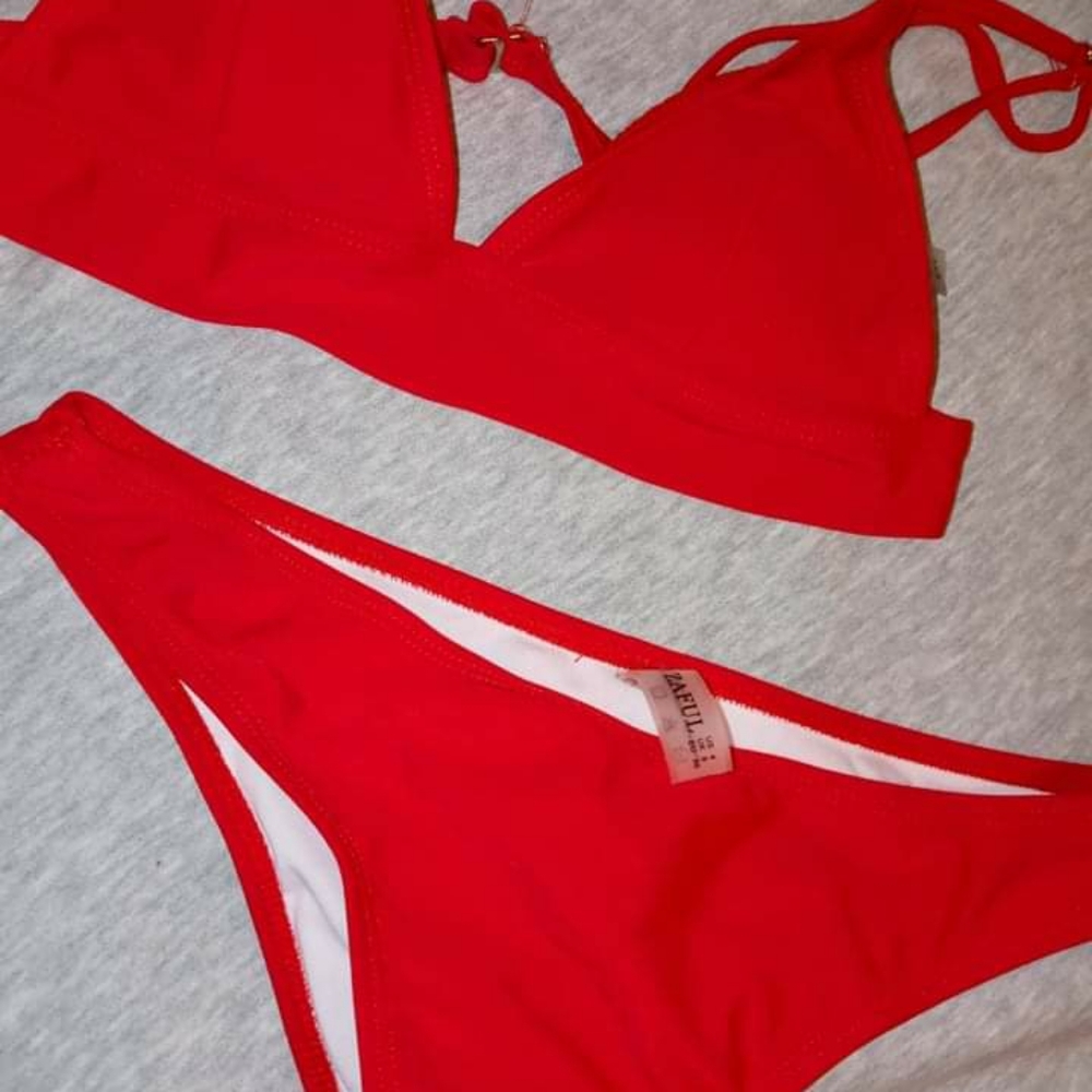 Sexy bright red suit